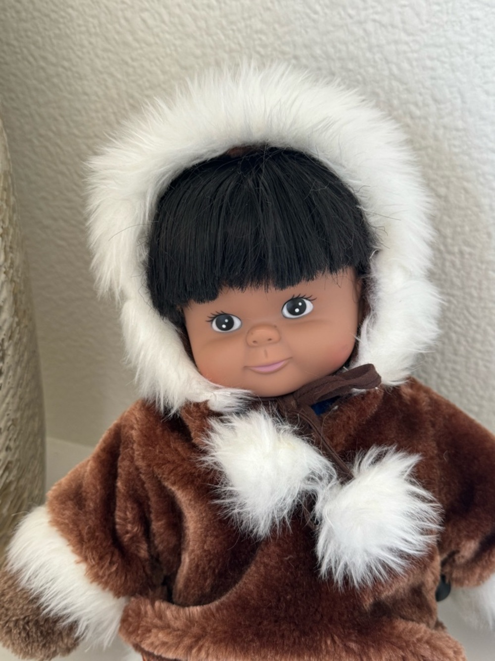 Doll, Collectible, Kipmik Inc. 16” Alaskan Eskimo Girl Plush Doll  called Naulik